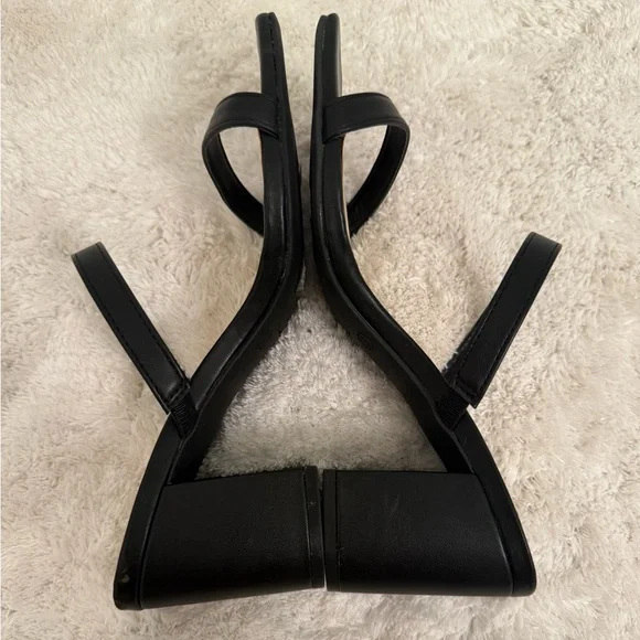 Elegant Black Women's Block Heels - Picture 6 of 10